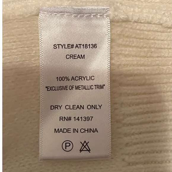 ASTR the Label Ivory Cardigan Sweater Size XL NWT - Picture 6 of 7